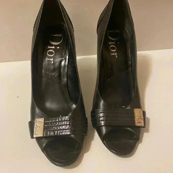 Vintage Christian Dior open toe pumps in great conditions - Picture 1 of 15